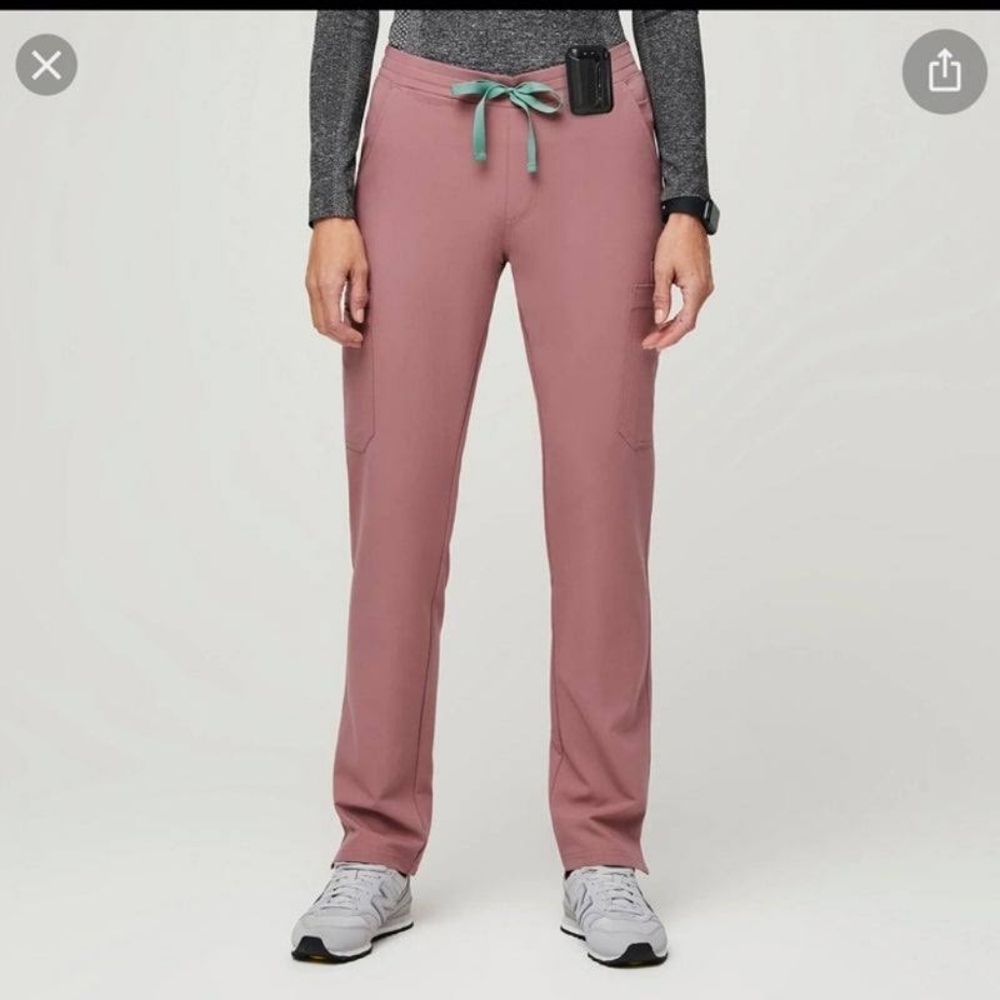 Figs Mineral Mauve Yola Skinny Scrub Pants - Regular Small